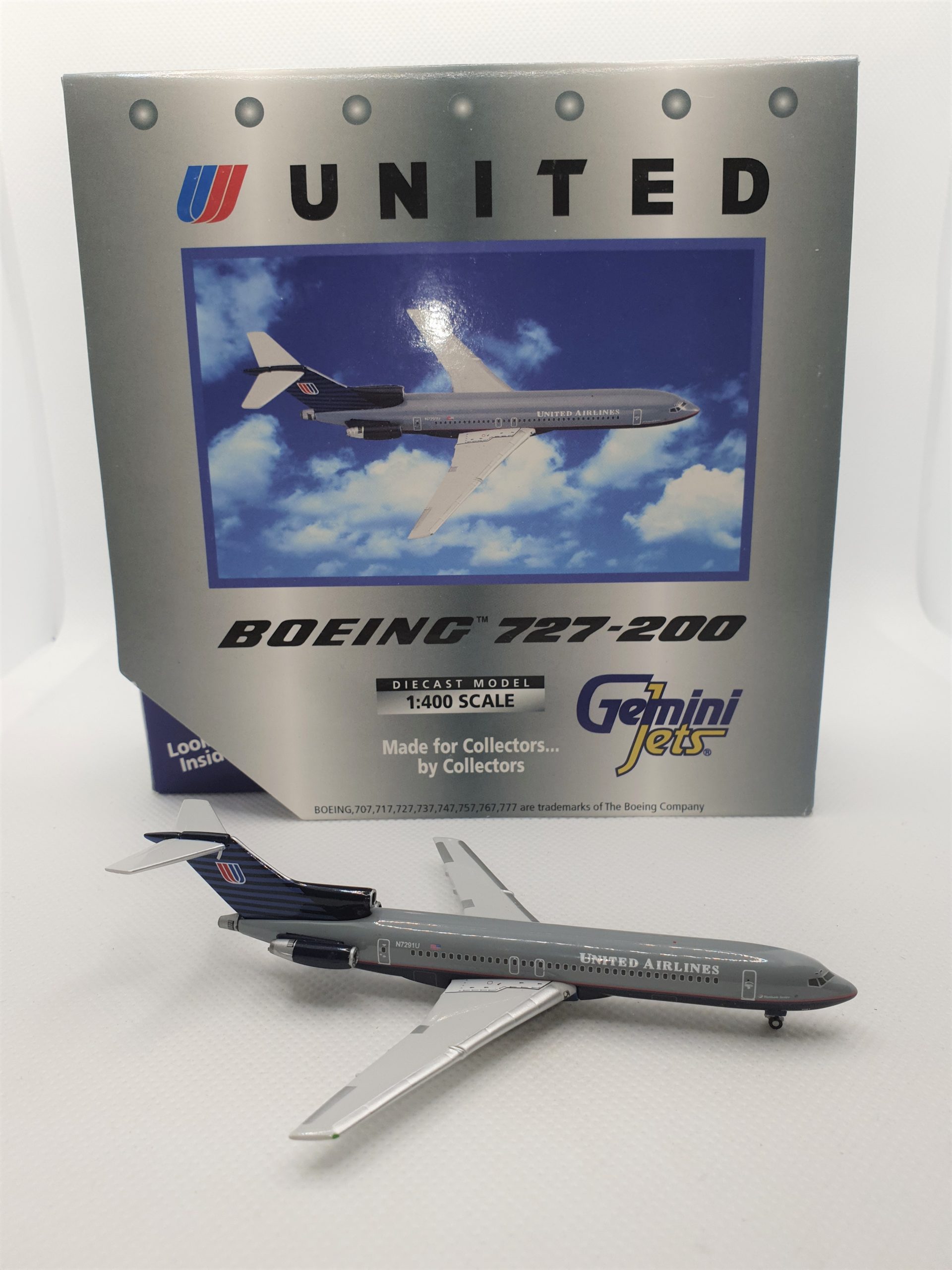 Gemini Jets 1:400 United Airlines N7291U Boeing 727-200