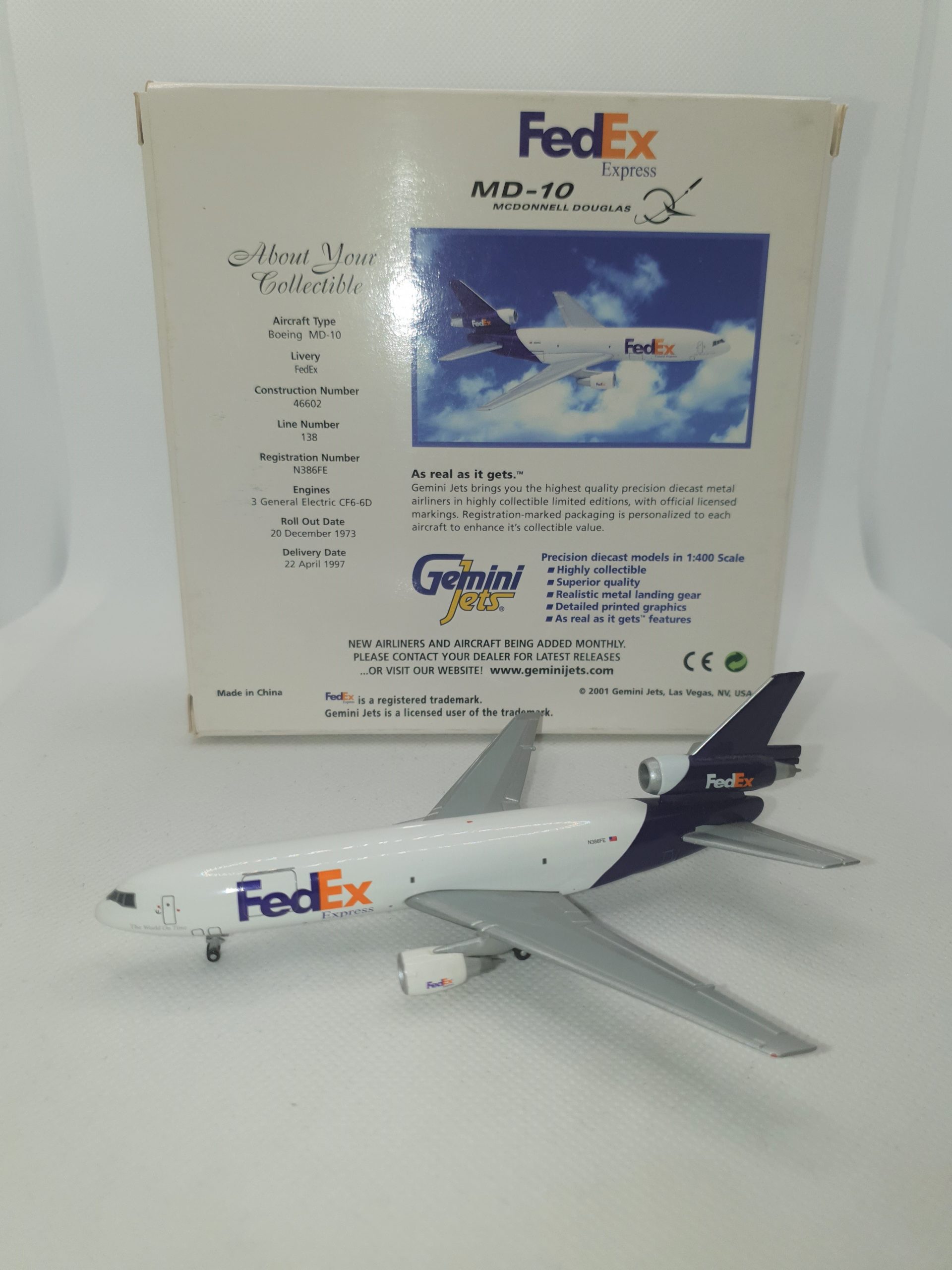 純正買取★ Gemini200 FedEx フェデックス MD-11 N625FE ★ 民間航空機