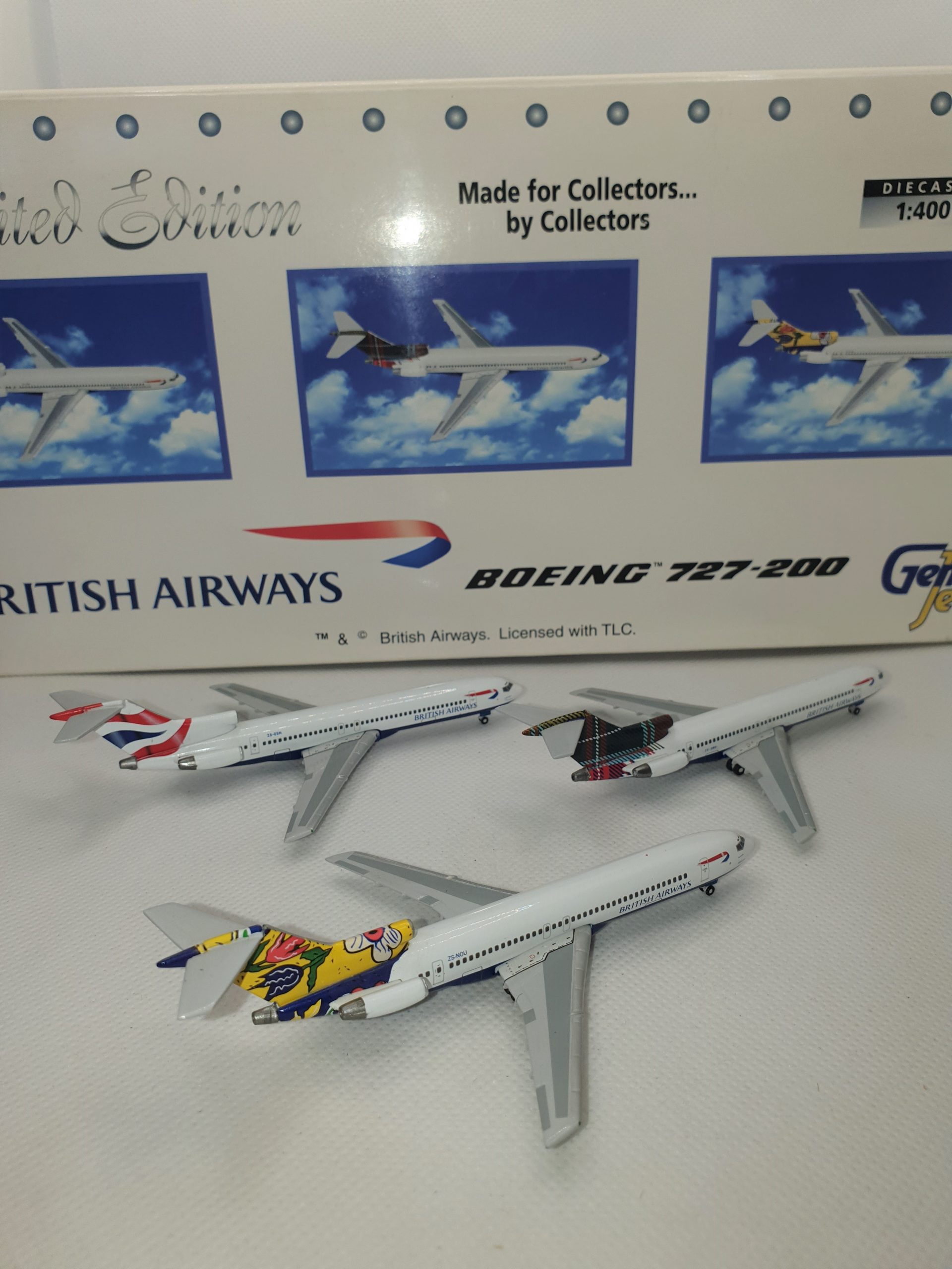 Gemini Jets 1:400 British Airways / Comair ZS-OBM, ZS-OBO, ZS-NOU