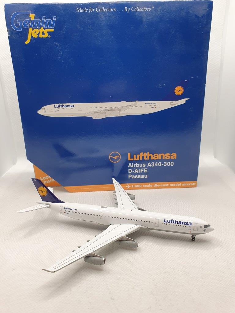 Gemini Jets 1:400 Lufthansa D-AIFE Airbus A340-300 - Bedfordshire Diecast