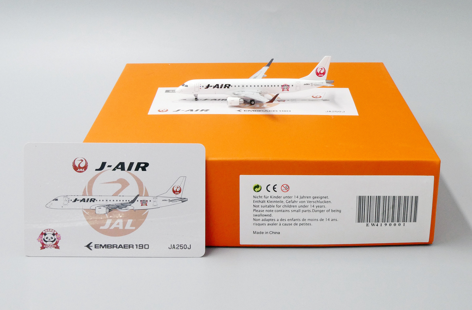 JC Wings 1:400 J-Air / Japan Airlines JA250J Embraer ERJ-190