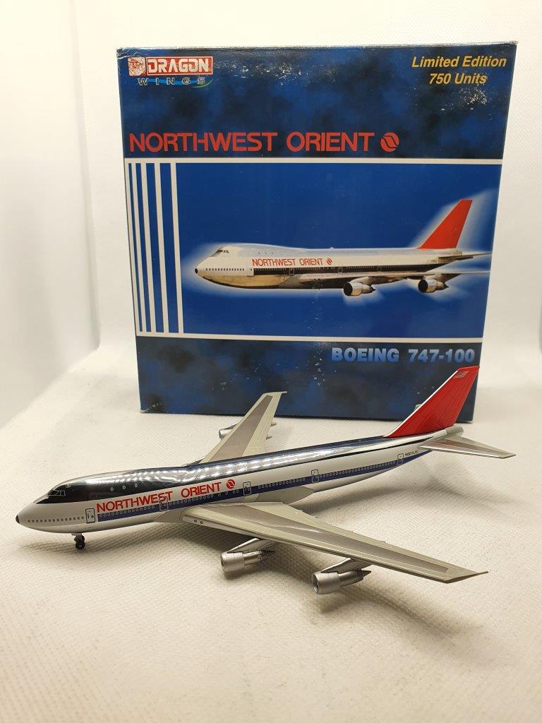Jet-X 1:400 Northwest Orient Airlines N601US Boeing 747-100 