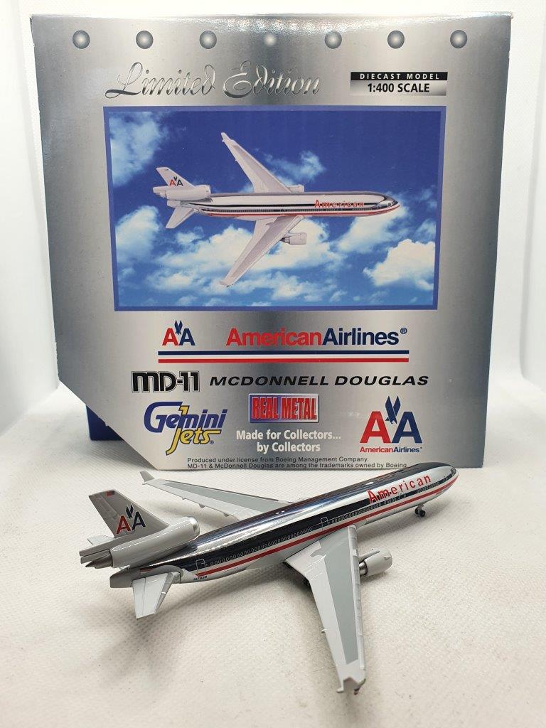 お得超歓迎ジェミニ [ GJ262C N1765B ] MD-11 American Airlines - Chrome - ( 1/400 ) Gemini 民間航空機