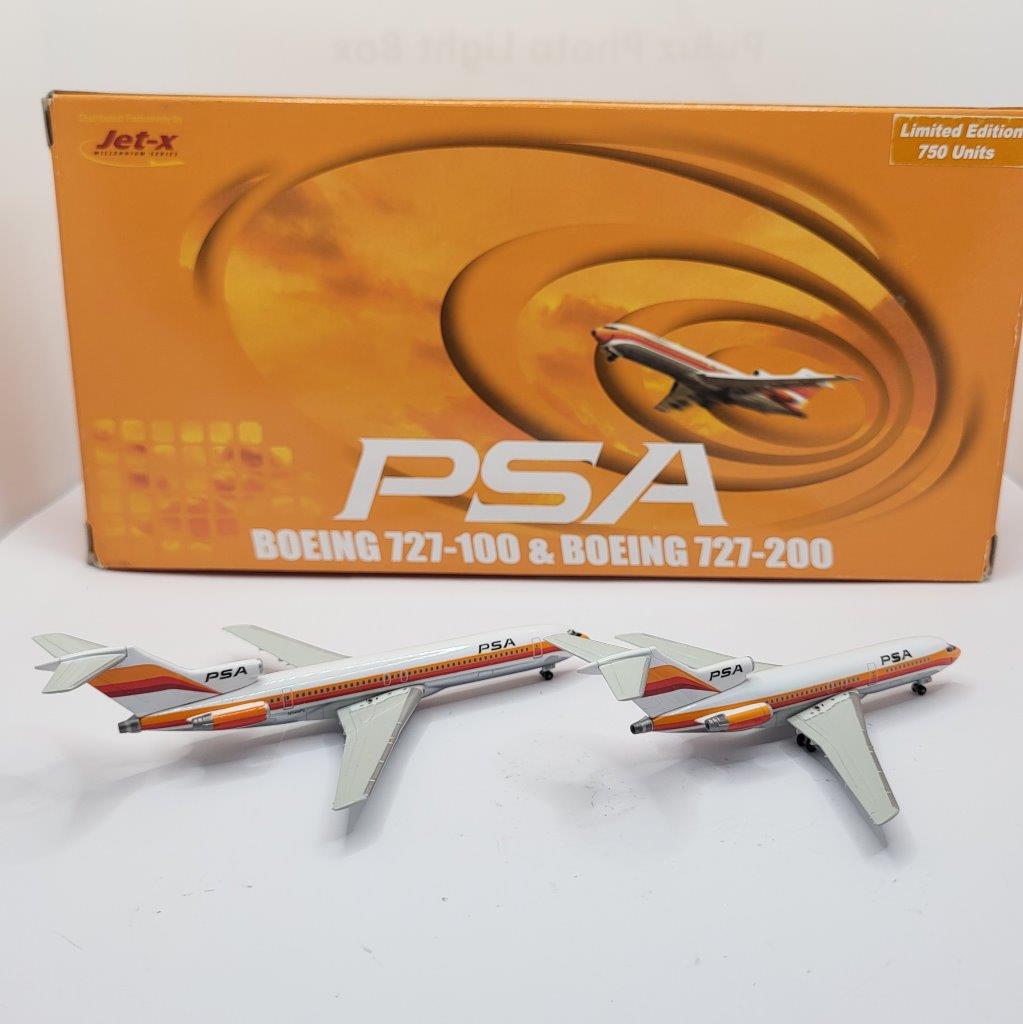 Jet-X 1:400 PSA N914PS & N545PS Boeing 727-100 & 727-200 (Set of 2 