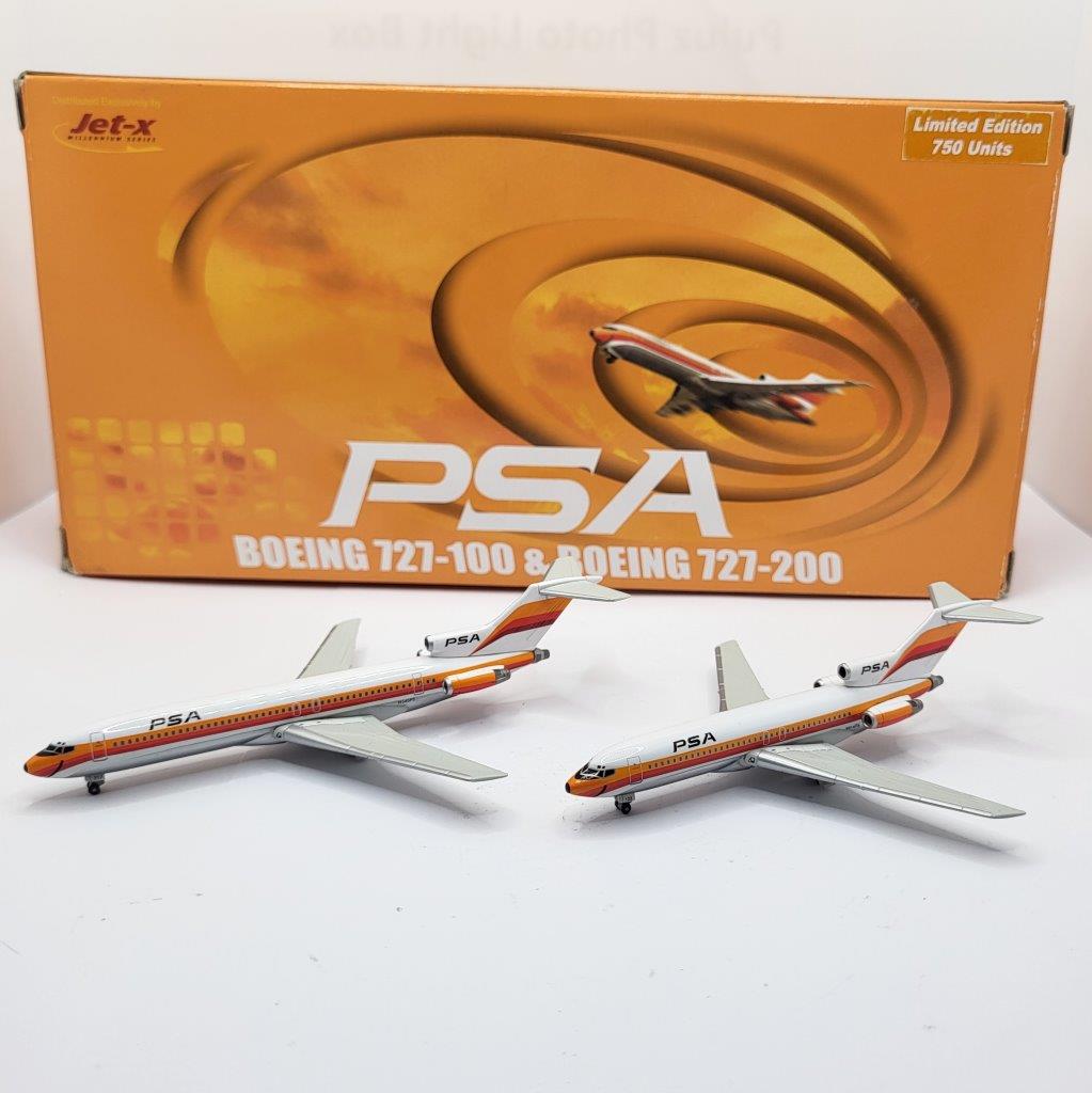 Jet-X 1:400 PSA N914PS & N545PS Boeing 727-100 & 727-200 (Set of 2 